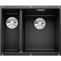 Evier Subline 340/160-U Silgranit 525986 Grande cuve droite Noir