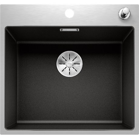Evier Subline 500-IF/A Steelframe Silgranit 525999 Noir Automatique Evier Subline 500-IF/A Steelframe Silgranit 525999 Noir Automatique