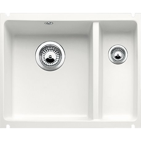 Evier Subline 350/150-U Céramique 514522 543x396 mm Blanc Cristal Evier Subline 350/150-U Céramique 514522 543x396 mm Blanc Cristal
