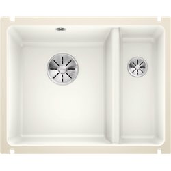 Evier Subline 350/150-U Céramique 523741 567x456 mm Blanc Cristal PuraPlus