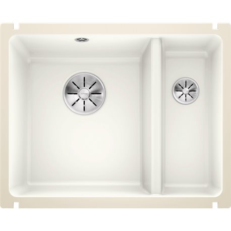 Evier Subline 350/150-U Céramique 523741 567x456 mm Blanc Cristal PuraPlus