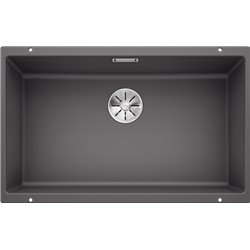 Evier Subline 700-U Silgranit 523443 730x460 mm Gris rocher