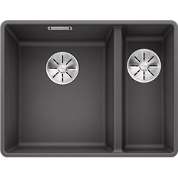 Evier Subline 340/160-F Silgranit 523569 555x460 mm Gris Rocher