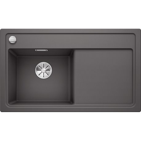 Evier Zenar 45 S Silgranit sans access. 523851 Egouttoir droite Gris rocher