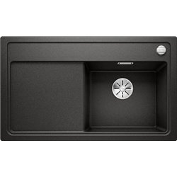Evier Zenar 45 S Silgranit sans access. 526037 Egouttoir gauche Noir