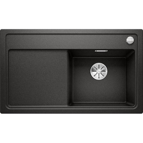 Evier Zenar 45 S Silgranit sans access. 526037 Egouttoir gauche Noir