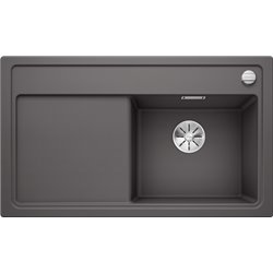 Evier Zenar 45 S Silgranit sans access. 523785 Egouttoir gauche Gris rocher
