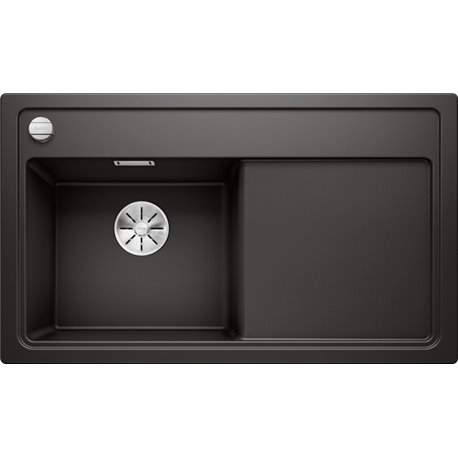 Evier Zenar 45 S Silgranit sans access. 526034 Egouttoir droite Noir