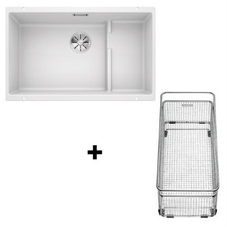 Evier Subline 700-U Level Silgranit 523456 Avec accessoires Blanc Evier Subline 700-U Level Silgranit 523456 Avec accessoires Blanc