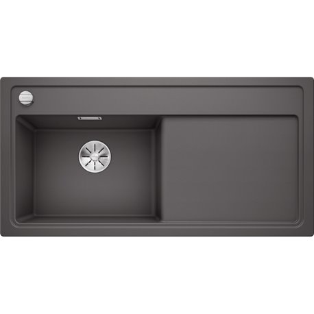 Evier Zenar XL 6 S Silgranit sans access. 523996 Egouttoir droite Gris rocher