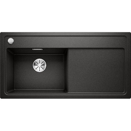 Evier Zenar XL 6 S Silgranit sans access. 526059 Egouttoir droite Noir