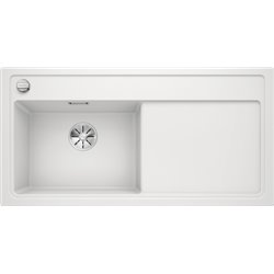 Evier Zenar XL 6 S Silgranit sans access. 524001 Egouttoir droite Blanc