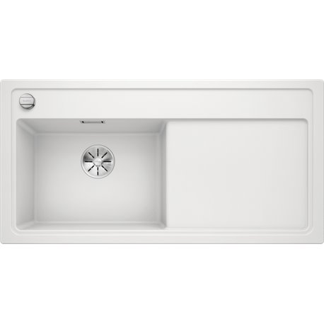 Evier Zenar XL 6 S Silgranit sans access. 524001 Egouttoir droite Blanc