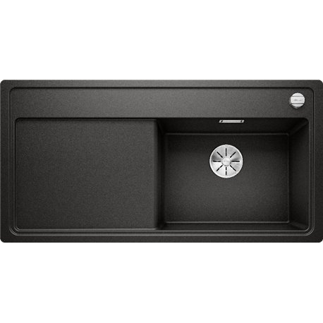 Evier Zenar XL 6 S-F 526068 Egouttoir gauche Noir