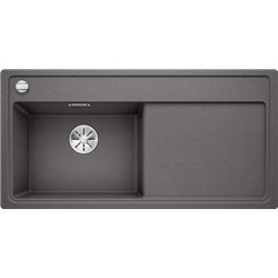 Evier Zenar XL 6 S-F 523926 Egouttoir gauche Gris Rocher