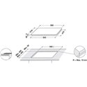Table de cuisson WBB3760BF induction commandes sensitives