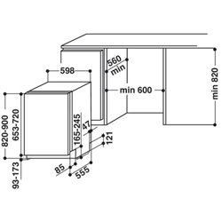Lave-vaisselle HIO3T141W 14 couverts Tout-intégrable