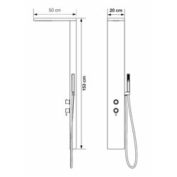 Aquastyle, CD312 Blanc mat thermostatique