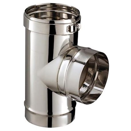 Té T90-80SL Tubage rigide 90° Ø 80 mm