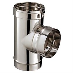 Té T90-100SL Tubage rigide 90° Ø 100 mm