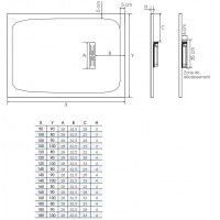 Receveur de douche Kinerock Sable RD955S-DESTOCK 1200x900 mm
