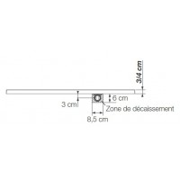 Receveur de douche Kinerock Sable RD955S-DESTOCK 1200x900 mm