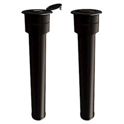 Terminal STV80/130PGI/0323 PGI vertical Ø 80/130 mm Noir