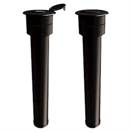 Terminal STV80/130PGI/0323 PGI vertical Ø 80/130 mm Noir Terminal STV80/130PGI/0323 PGI vertical Ø 80/130 mm Noir