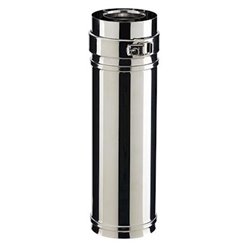 Elément droit Duogas ER250100DG Hauteur réglable Ø 100/150 mm
