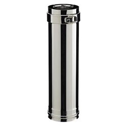 Elément droit Duogas ED450100DG Hauteur 450 mm Ø 100/150 mm