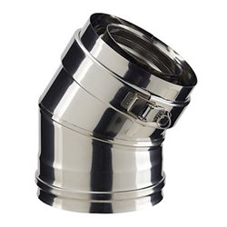 Coude Duogas EC30100DG 30° Ø 100/150 mm
