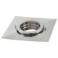 Plaque supérieure d'étanchéité Tubage flexible PEV200C carrée Ø 200 mm, à visser