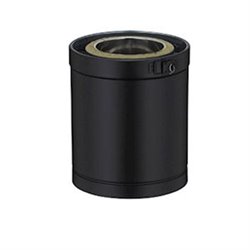 Élément droit Efficience ED250130TP3E/9030 Hauteur 250 mm Ø 130 mm Noir