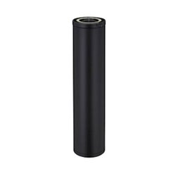 Élément droit Efficience ED1200150TP3E/9030 Hauteur 1150 mm Ø 150 mm Noir