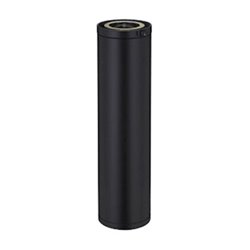 Élément droit Efficience ED1000130TP3E/9030 Hauteur 950 mm Ø 130 mm Noir