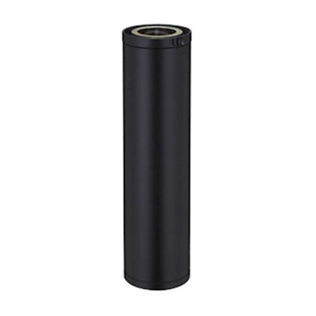 Élément droit Efficience ED1000130TP3E/9030 Hauteur 950 mm Ø 130 mm Noir