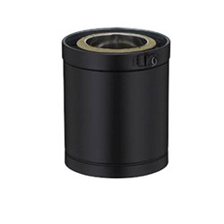 Élément droit Efficience ED250150TP3E/9030 Hauteur 250 mm Ø 150 mm Noir
