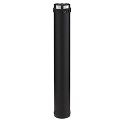Elément droit PGI ED1000100PGI/9030 Hauteur 1000 mm Ø 100-150 mm Noir