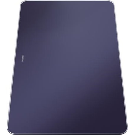 Planche à Decouper En Verre Bleu Nuit Velour Mat P/Andano Xl 232846 Noir 495x280 mm