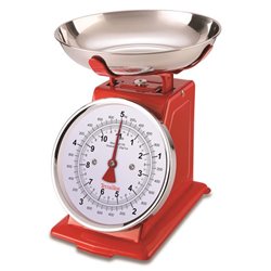 Balance de cuisine 5 kg rouge
