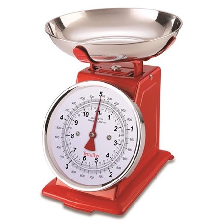 Balance de cuisine 5 kg rouge
