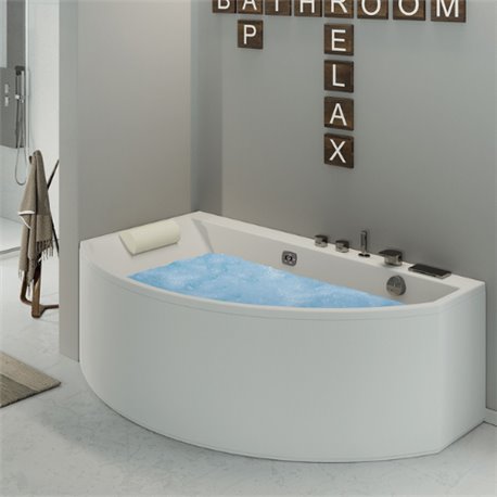 Tablier pour balnéo TAKCOND160B angle 160 cm droite blanc