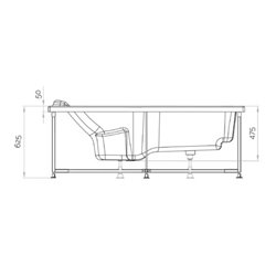 Kineplus BKP4775BDKPK1 170 cm, tête à droite, kineplus kietude