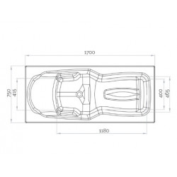 Kineplus BKP4775BGKPK1 170 cm, tête à gauche, kineplus kietude
