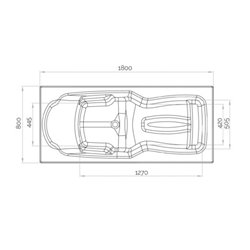 Kineplus BKP4180BGKPL1 180 cm, tête à gauche, kineplus