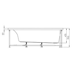Milonga BA18180BDSAP1 180 cm, tête à droite, sensation air pool