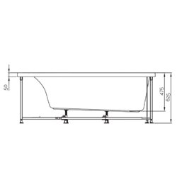 Milonga BMIL170BDSAP1 170 cm, tête à droite, sensation air pool