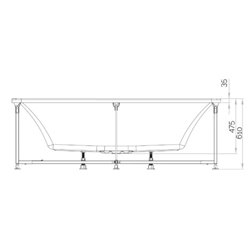 Samba BSLI180BDSAP1 180 cm, tête à droite, sensation air pool