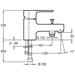 July E16044-4-CP Avec raccords colonnettes