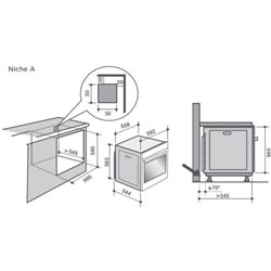 Four pyrolyse DOP8360A 73 Litres Multifonction